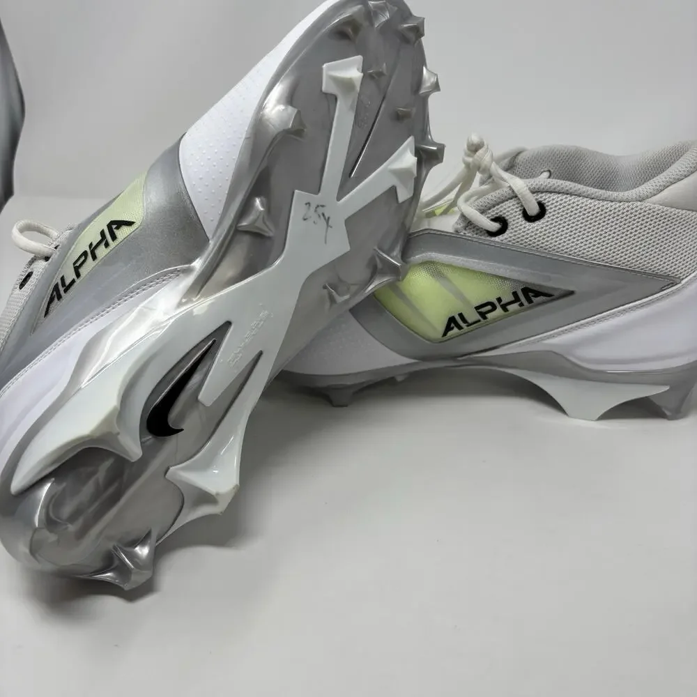 Nike Alpha Menace 4 Pro Men's 12.5 Football Cleats White/Photon Dust‎ FD7037-100